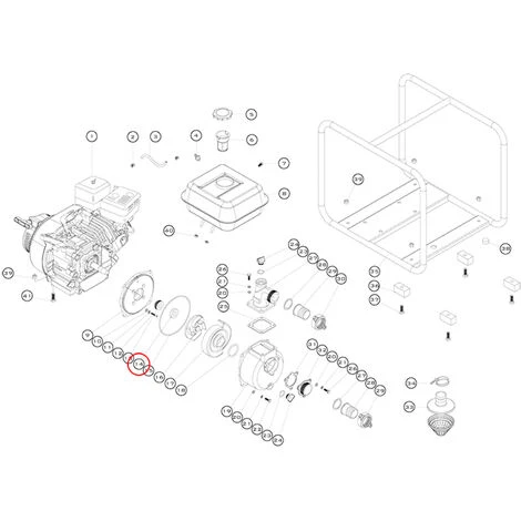 WILTEC Pièce De Rechange Joint Céramique Pièce 1 Pour 4,8kW (6,5 CV) Pompe à Eau 4 Temps LIFAN 50WG – Image 3