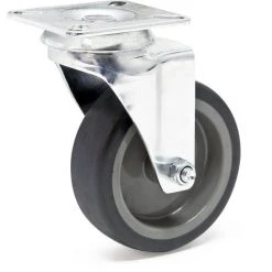 WILTEC Roulette Pivotante 75mm Roue Plastique Plaque De Montage Dispositif Transport 75 Kg Usage Silencieux