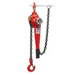 WILTEC Palan à Chaîne 1,5t Longueur De Chaîne 1,5m Levage Simple De Charges Sylviculture Industrie Atelier