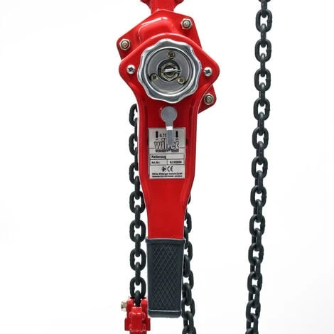 WILTEC Palan à Chaîne 1,5t Longueur De Chaîne 1,5m Levage Simple De Charges Sylviculture Industrie Atelier – Image 3