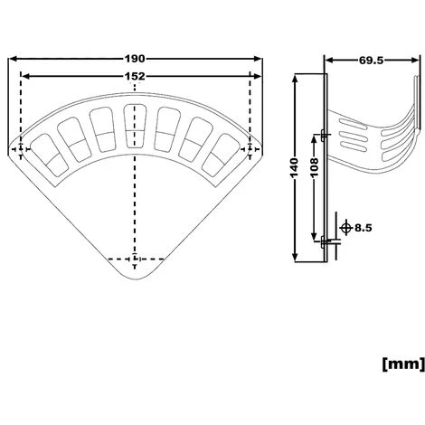 WILTEC Support De Tuyau En Aluminium Moulé Sous Pression Fixation Murale 190x140mm Tuyau, Câble & Corde – Image 4