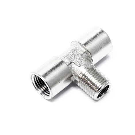 WILTEC Adaptateur Aérographe Pièce En T 2x Filetage Femelle 9,51mm 1x Filetage Mâle 9,51mm