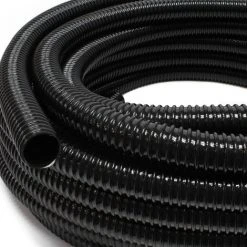WILTEC Tuyau De Bassin Tuyau Spiralé 5 M 19 Mm (3/4") - Noir