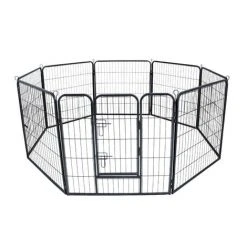 WILTEC Enclos Parc Extérieur Pour Chien Et Chat Grillage Barrière Protection Animaux Domestiques M 210x80cm