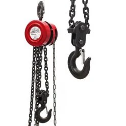 WILTEC Palan à Chaîne 5t Longueur De Chaîne 3m Levage Simple De Charges Sylviculture Industrie Atelier