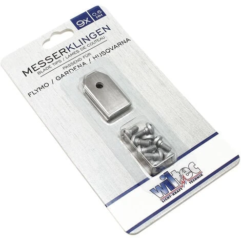WILTEC Lames 9x0,6mm Vis Montage Automover Robot - Tondeuse Lames