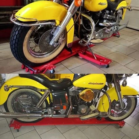 WILTEC Chariot Roulant Pour Moto Jusqu’à 250 Kg Aide à La Manœuvre Range-moto – Image 3