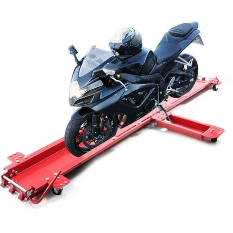 WILTEC Chariot Roulant Pour Moto Jusqu’à 250 Kg Aide à La Manœuvre Range-moto – Image 4