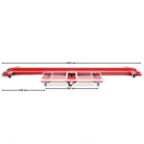 WILTEC Chariot Roulant Pour Moto Jusqu’à 250 Kg Aide à La Manœuvre Range-moto – Image 5