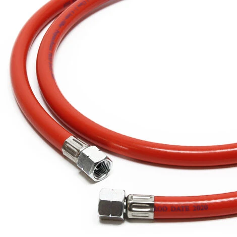 WILTEC Réducteur De Pression 50mbar Détendeur Avec Tuyau Propane De 100 Cm Pour Bouteille De Gaz 21,8x1,14L – Image 2