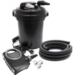 WILTEC SunSun CPF-380 SET 12000l 11W UVC NEO3800 Pompe Tuyau Kit De Filtration