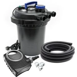 WILTEC SunSun CPF-250 SET 10000l 11W UVC NEO6000 Pompe Tuyau Kit De Filtration