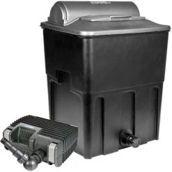 WILTEC Hozelock Ecopower PLUS Kit Filtre Bassin De 12000l 3500l/h Pompe Clarificateur UV 12W