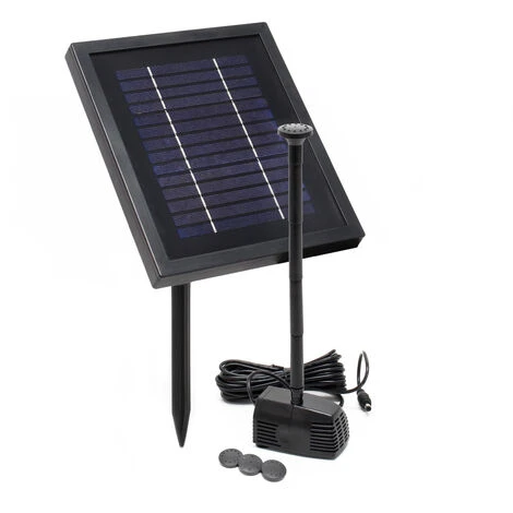 WILTEC Hozelock Solar Cascade Pompe à Fontaine Solaire 300l/h, Hauteur De La Fontaine 1,1m, Incl. Accu-Pack