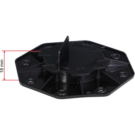 WILTEC XPOtool Plots De Fondation Charge 2700kg Pieds De Support Réglage Hauteur 18-30mm Lames Terrasse – Image 4