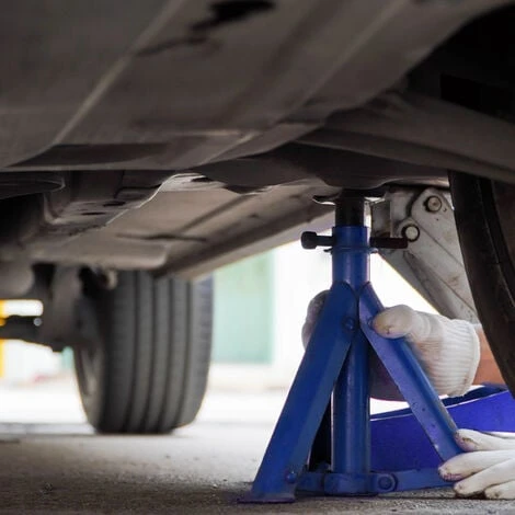 WILTEC Lot De 2 Chandelles De Levage Cric Pour Voiture (2 T Chacune) Chandelle De Calage Support De Montage – Image 2