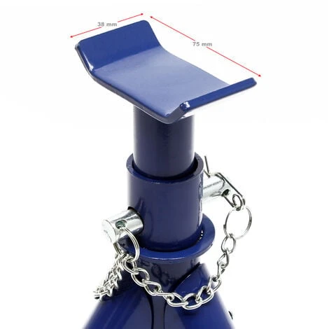 WILTEC Lot De 2 Chandelles De Levage Cric Pour Voiture (2 T Chacune) Chandelle De Calage Support De Montage – Image 4