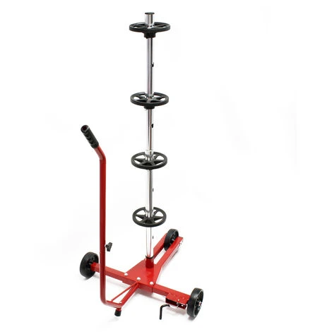 WILTEC Arbre De Rangement Pour Jantes Mobile Support Pour Pneux Voiture Rangement De Jantes – Image 2