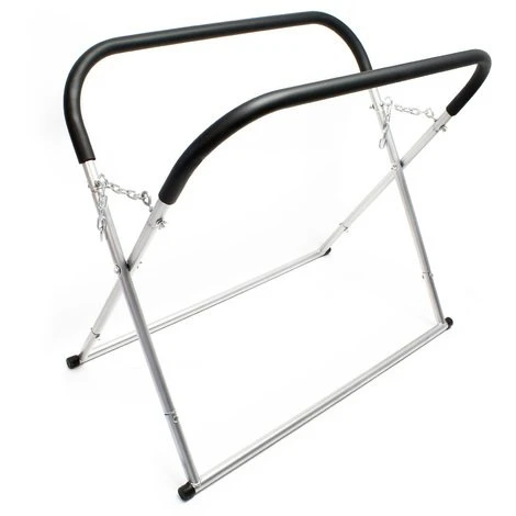 WILTEC Chevalet Support Pare-brise Pliable Réglable En Hauteur Jusqu'à 100 Cm Charge Jusqu'à 50 Kg