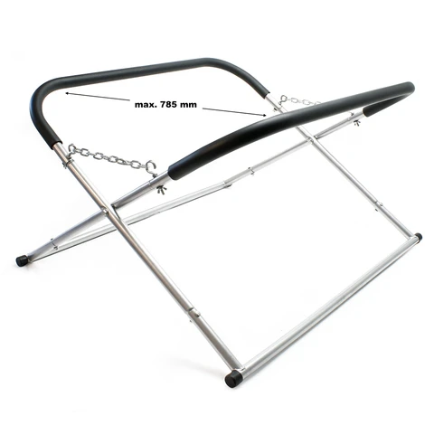 WILTEC Chevalet Support Pare-brise Pliable Réglable En Hauteur Jusqu'à 100 Cm Charge Jusqu'à 50 Kg – Image 3