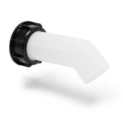 WILTEC Tubulure De Sortie IBC Plastique Angle Coudé 90° Pour Conteneurs Avec Filetage à Pas Grossier S60x6