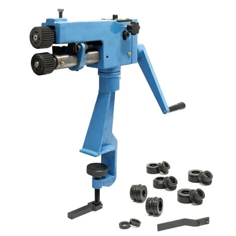 WILTEC Bordeuse Moulureuse Pour Matériaux 0,8mm Profondeur 177mm Et Borne De Serrage Sertissage Nervure