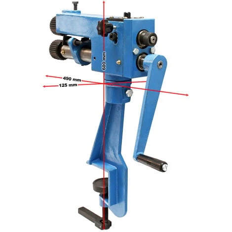 WILTEC Bordeuse Moulureuse Pour Matériaux 0,8mm Profondeur 177mm Et Borne De Serrage Sertissage Nervure – Image 5