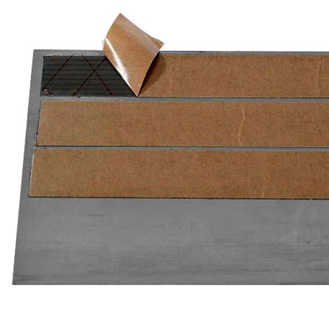 WILTEC Rampe De Seuil 8 Mm × 900 Mm Avec Film Adhésif, Grise, Rampe à Haute Capacité De Charge – Image 5