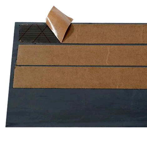 WILTEC Rampe De Seuil 6 Mm × 1000 Mm Avec Film Adhésif, Noire, Rampe à Haute Capacité De Charge – Image 5