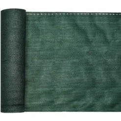 WILTEC Bâche De Clôture 1,8 × 25 M, Verte, Brise-vue Pour Clôtures, Balcons Et Jardins, Tissu En PE-HD Stabilisé Aux Rayons UV