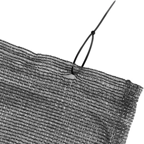 WILTEC Bâche De Clôture 1,2×10m, Gris Anthracite, Brise-vue Clôture Balcon Jardin, Tissu PE-HD Stabilisé UV – Image 4