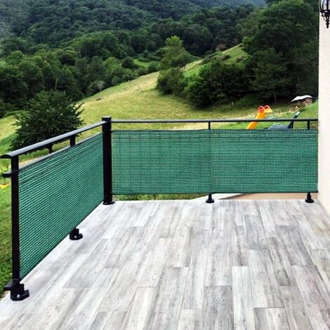 WILTEC Bâche De Clôture 1,2 × 6 M, Verte, Brise-vue Pour Clôtures, Balcons Et Jardins, Tissu En PE-HD Stabilisé Aux Rayons UV – Image 4