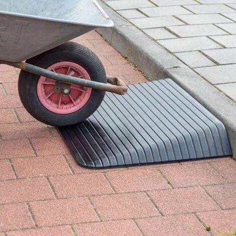WILTEC Rampe De Seuil 3 Bordures Inclinées 51 Mm Capacité De Charge 2500kg Rampe D’accès Économique – Image 5