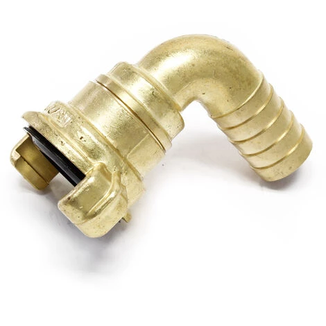 WILTEC Section Tube Coudée 90° Raccord Rapide Douille 19mm (3/4") Filetage Mâle 360° Accouplement à Griffes