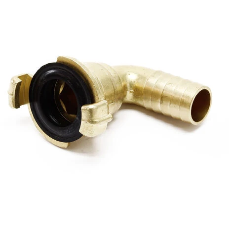 WILTEC Section Tube Coudée 90° Raccord Rapide Douille 19mm (3/4") Filetage Mâle 360° Accouplement à Griffes – Image 3