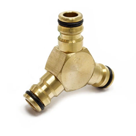 WILTEC Raccord En Y Clic Raccord Rapide Raccord Enfichable Pour Systèmes Clic 16 Mm – Image 2