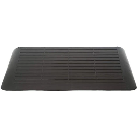 WILTEC Rampe De Seuil 3 Bordures Inclinées, 65mm, 2500 Kg Capacité De Charge, Rampe Pour Fauteuil Roulant – Image 2