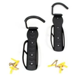 WILTEC Support Mural Pour 2 Vélos 30kg Chaque 2 Crochets Muraux Rangement Peu Encombrant VTT