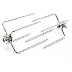 WILTEC Fourchettes Pour Tournebroche Lot De 2 Fourches à Viande Pour Rôtisserie Tournebroche