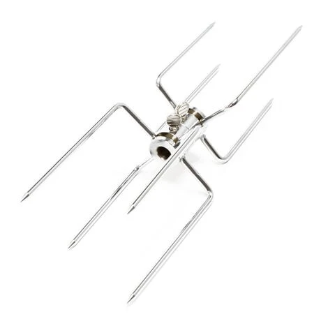 WILTEC Fourchettes Pour Tournebroche Lot De 2 Fourches à Viande Pour Rôtisserie Tournebroche – Image 3