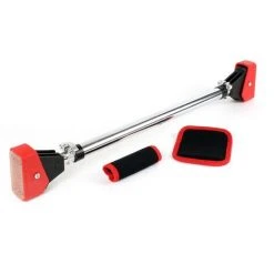 WILTEC Barre De Traction Acier Jusqu’à 180kg Barre Fixe Encadrements Porte 93-110cm Poignées Antiglissantes