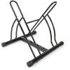 WILTEC Support De Vélo Montage Au Sol Râtelier 2 Vélos Sens De Stationnement Flexible 60x54x57cm Acier