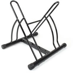 WILTEC Support De Vélo Montage Au Sol Râtelier 2 Vélos Sens De Stationnement Flexible 60x54x57cm Acier