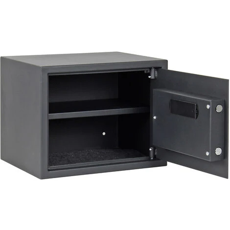 WILTEC Coffre-fort électronique Mural 350x250x250mm Serrure à Combinaison Alarme Double Boulon En Acier – Image 3