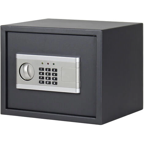 WILTEC Coffre-fort électronique Mural 350x250x250mm Serrure à Combinaison Alarme Double Boulon En Acier – Image 4