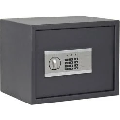 WILTEC Coffre-fort électronique Mural 380x300x300mm Serrure à Combinaison Alarme Double Boulon En Acier