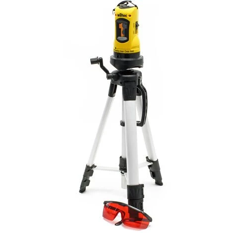 WILTEC Niveau Laser Rotatif Auto-nivelant Avec Trépied 1,2m Pour La Mesure Des Angles Et Surface – Image 2