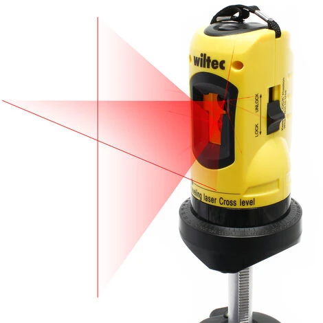 WILTEC Niveau Laser Rotatif Auto-nivelant Avec Trépied 1,2m Pour La Mesure Des Angles Et Surface – Image 3