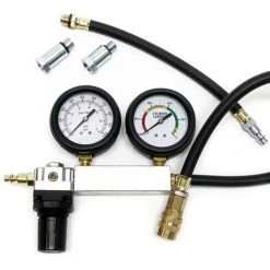 WILTEC Testeur De Fuite De Cylindre Kit Pour La Détection Des Fuites De Cylindre Des Moteurs à Essence