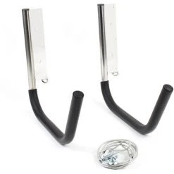 WILTEC Support Mural Universel 80kg Acier Fin Câble Kayak Canoë SUP Planche De Surf Fixation